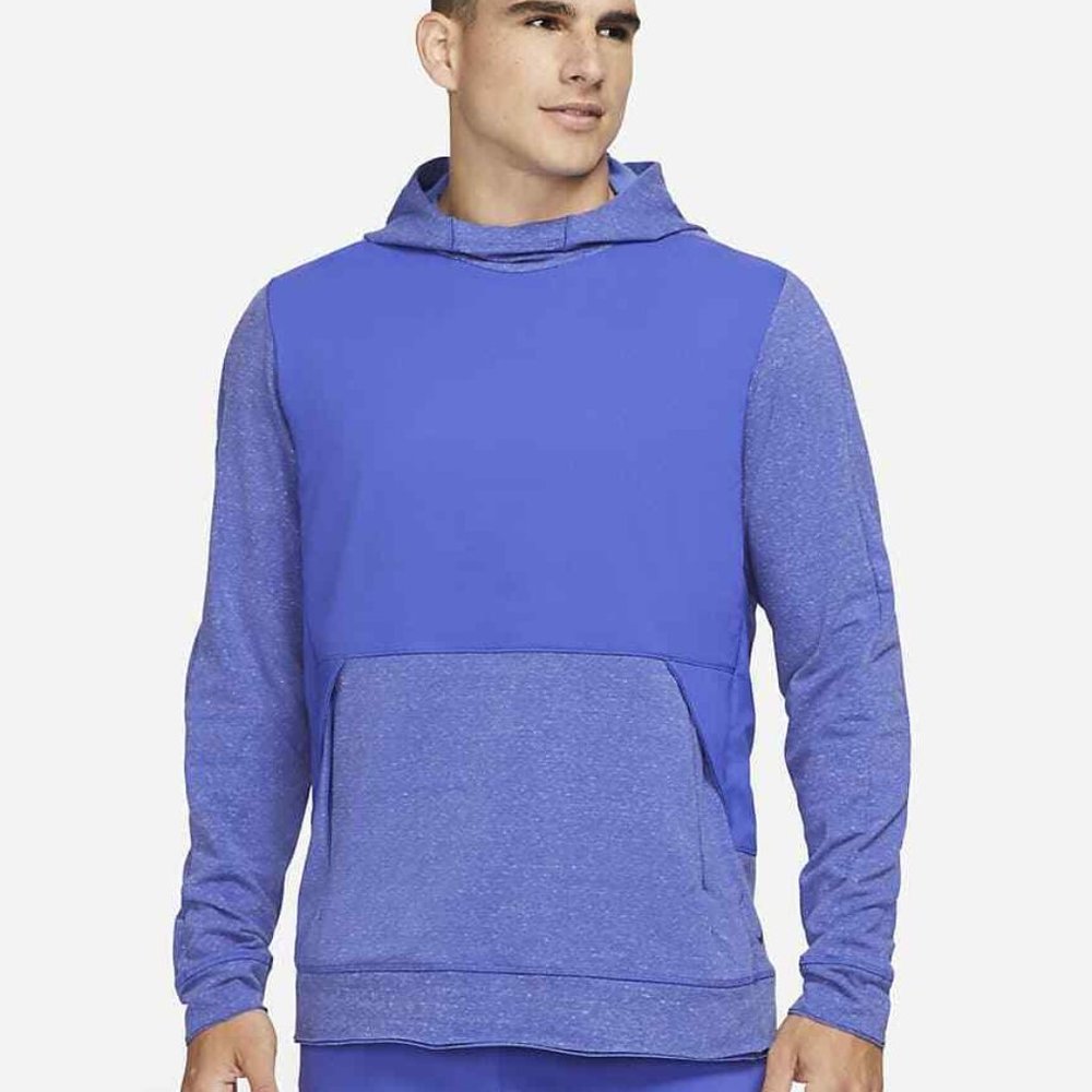 Nike Yoga Dri-FIT Hoodie Pullover Sweatshirt Indigo Blue DH1931-499 Men's
